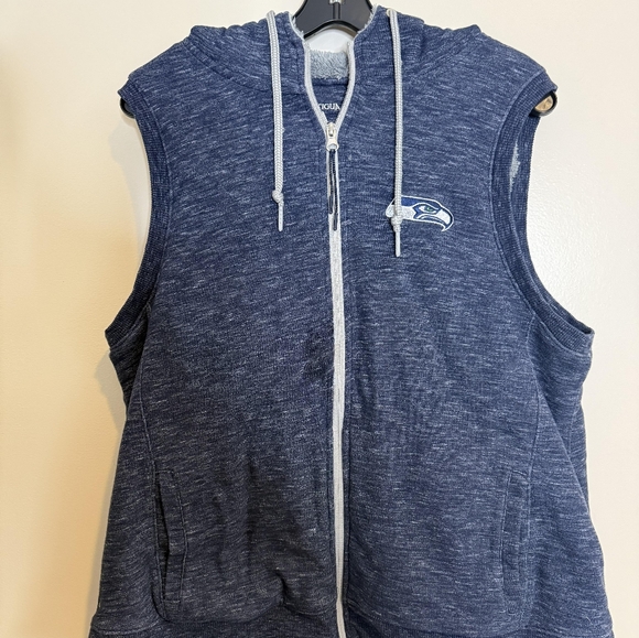 Antigua Tops - Seahawks Sherpa Lined Tank Hoodie